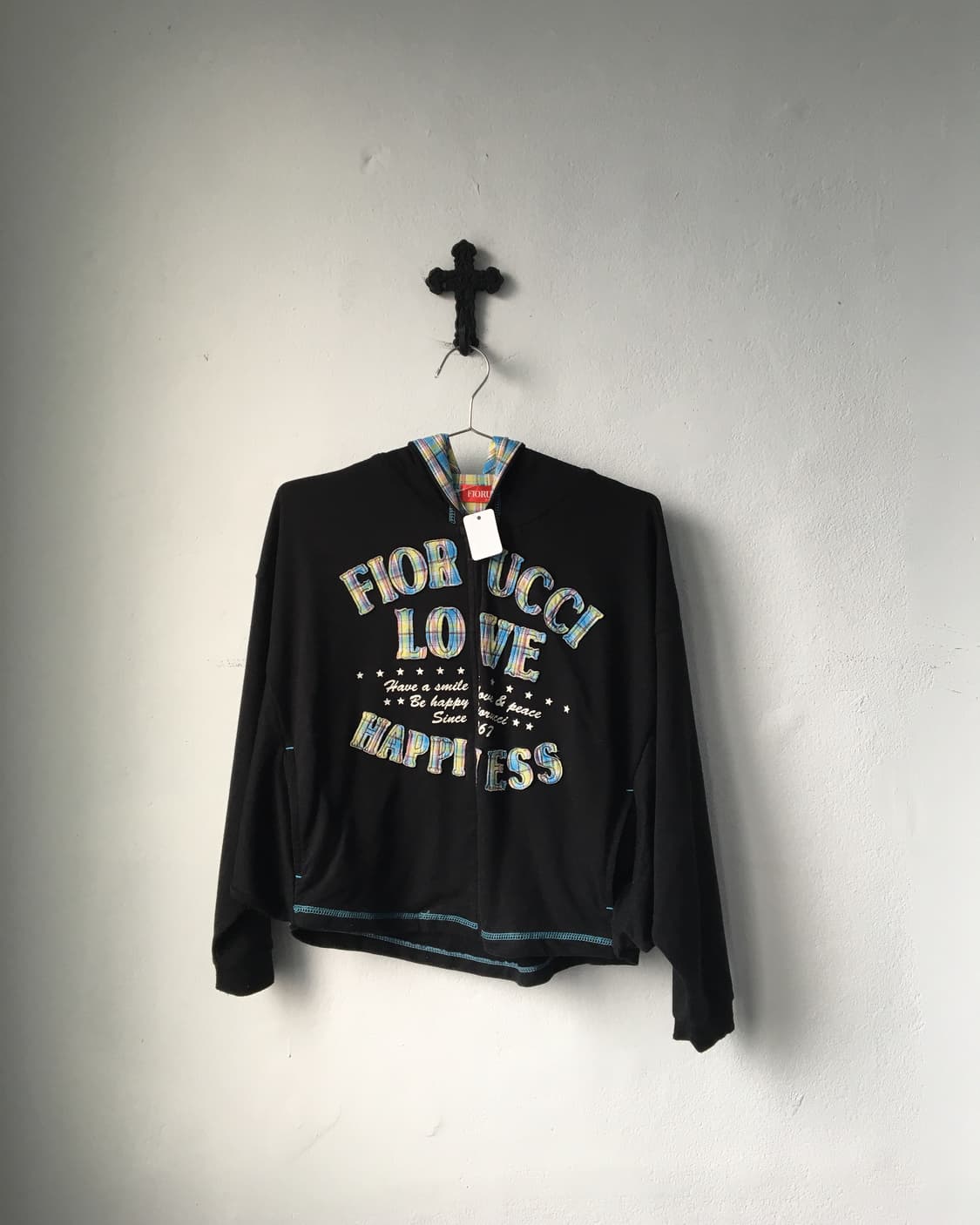 Lettering patch point hood zip up 상품이미지1