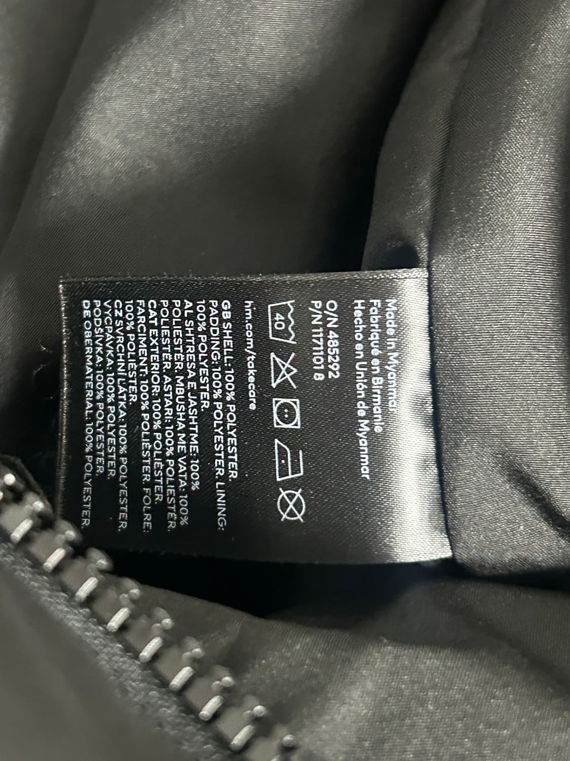 H&M 블랙패딩 상품이미지4