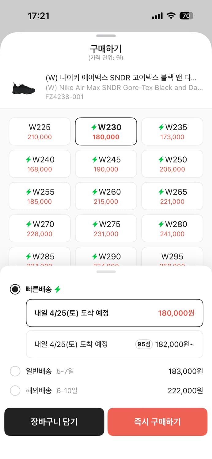 (W) Nike Air Max SNDR Gore-Texx 스모크그레이 상품이미지2