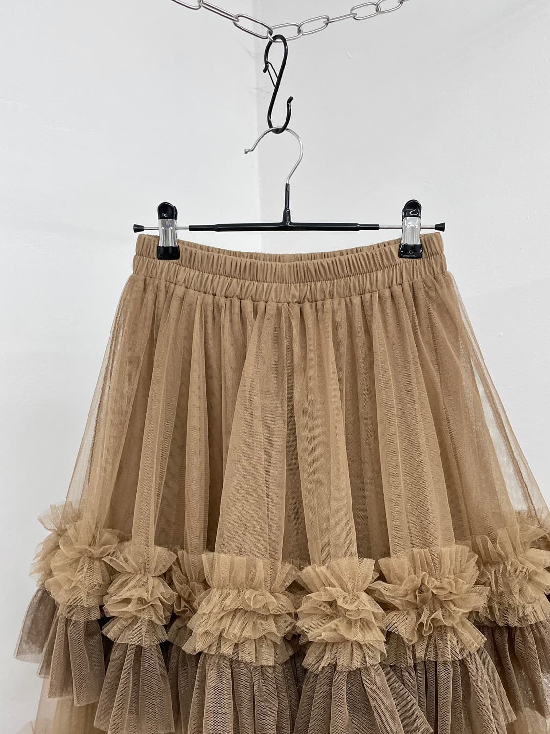 브라운 튜튜 롱 스커트 상품이미지6