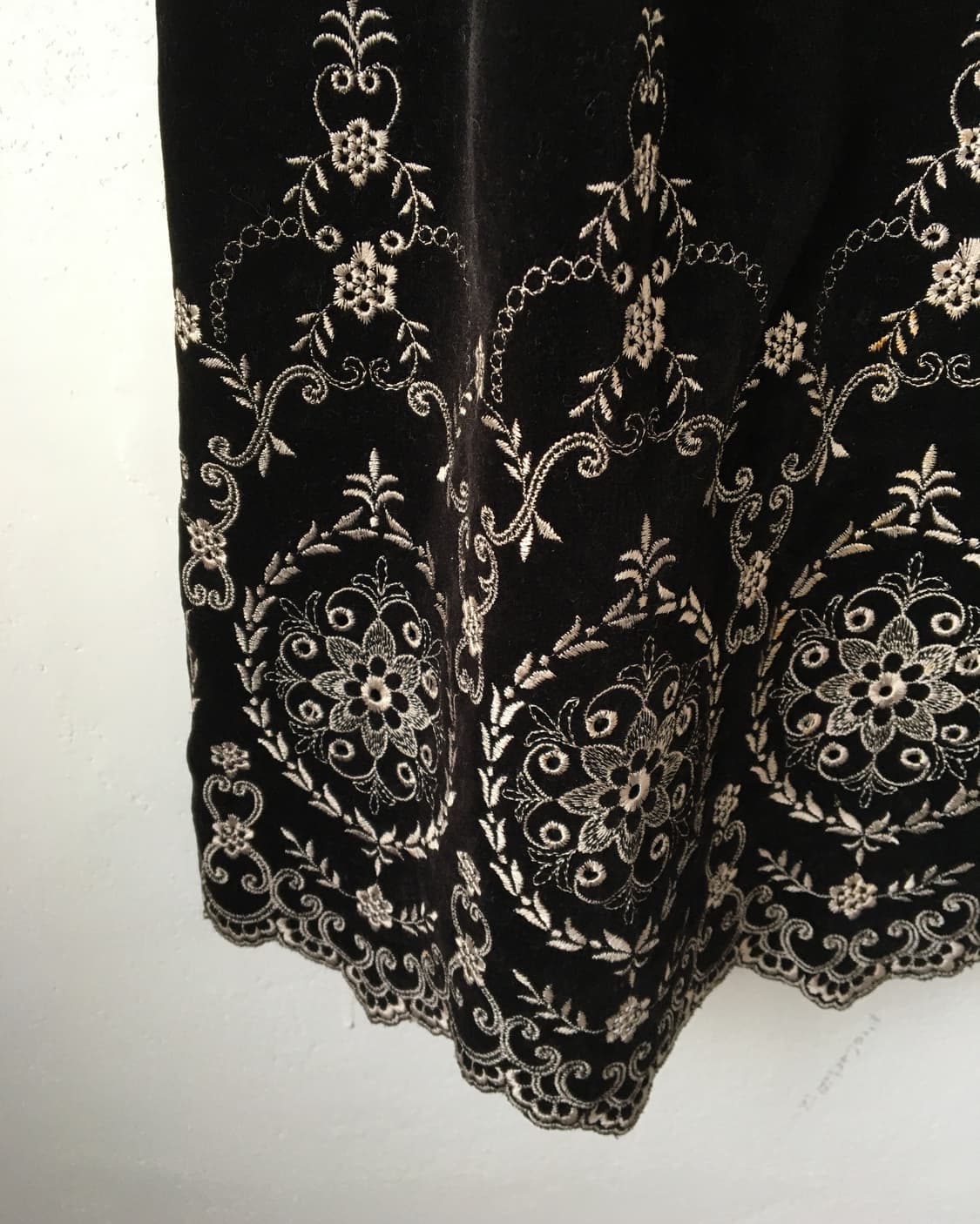 Ornament pattern velvet onepieeve 상품이미지6