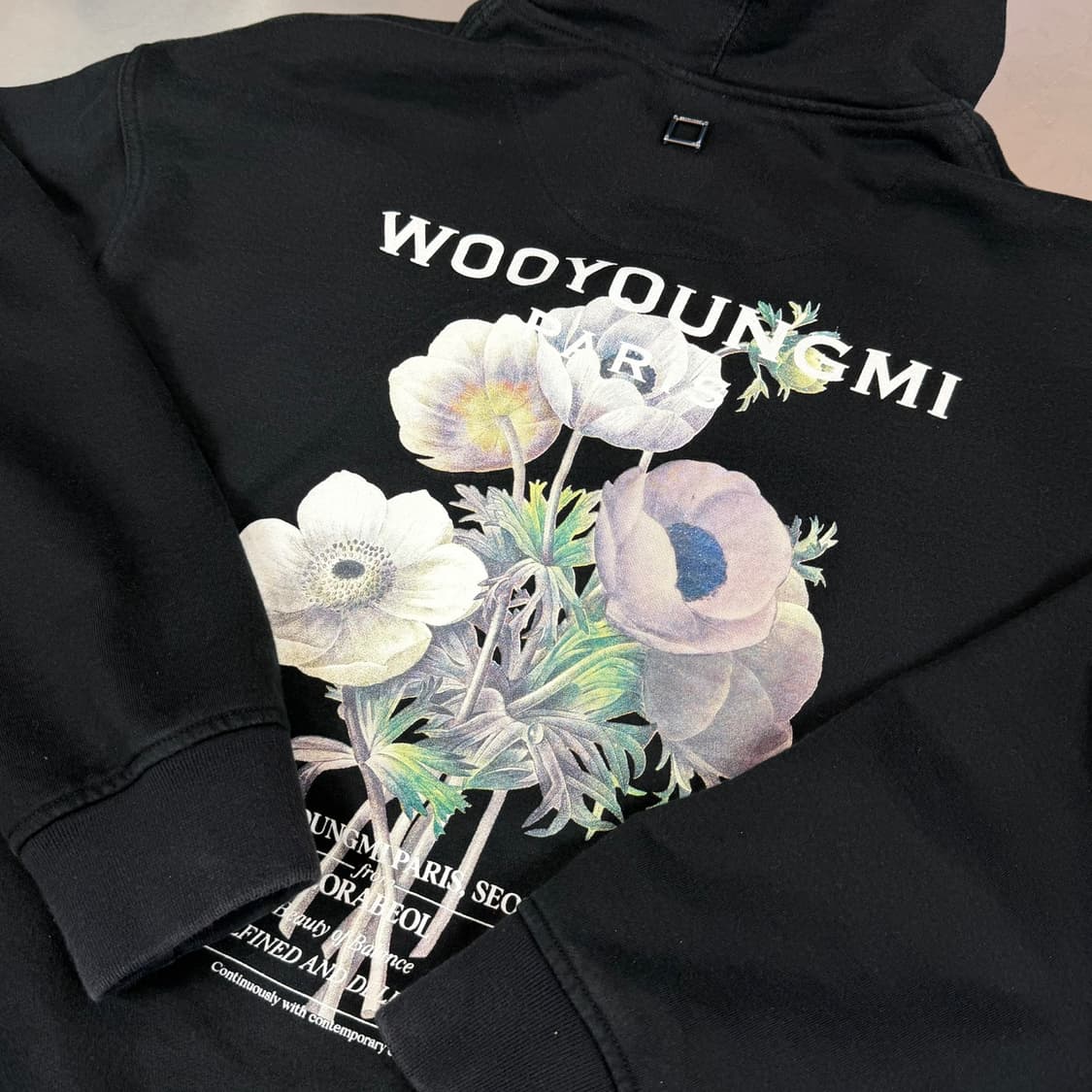 [리오브] 우영미 플라워 백로고 후드 상품이미지3