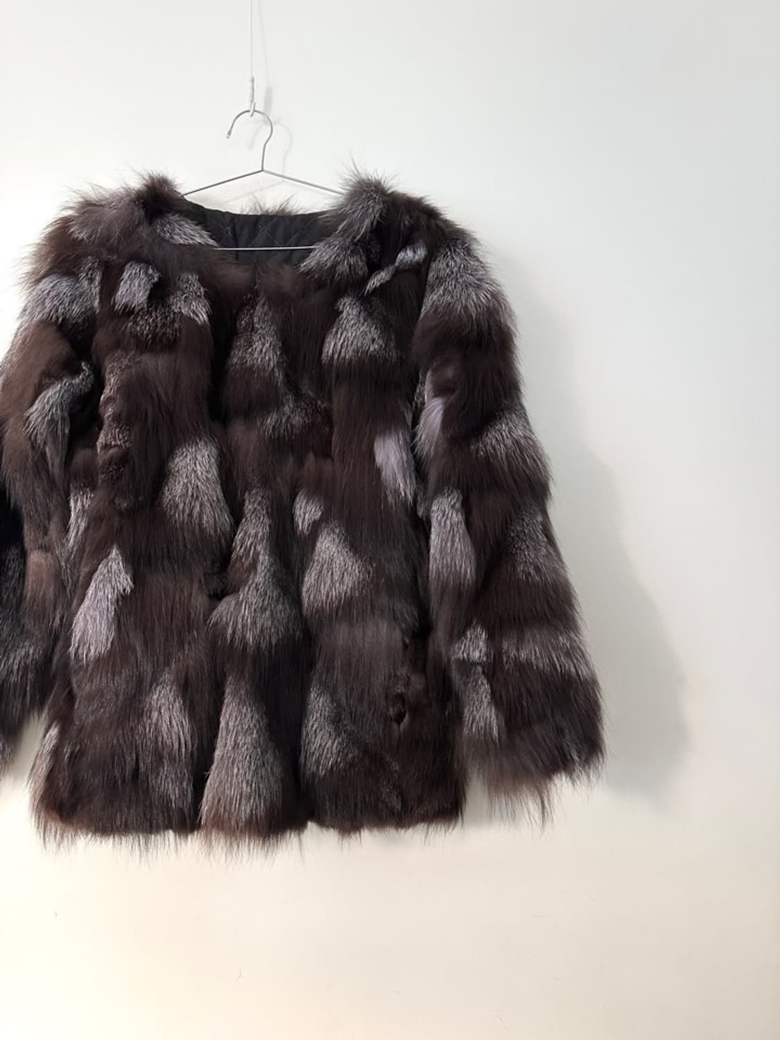 Milk touch fur jacket / brown & black 상품이미지2