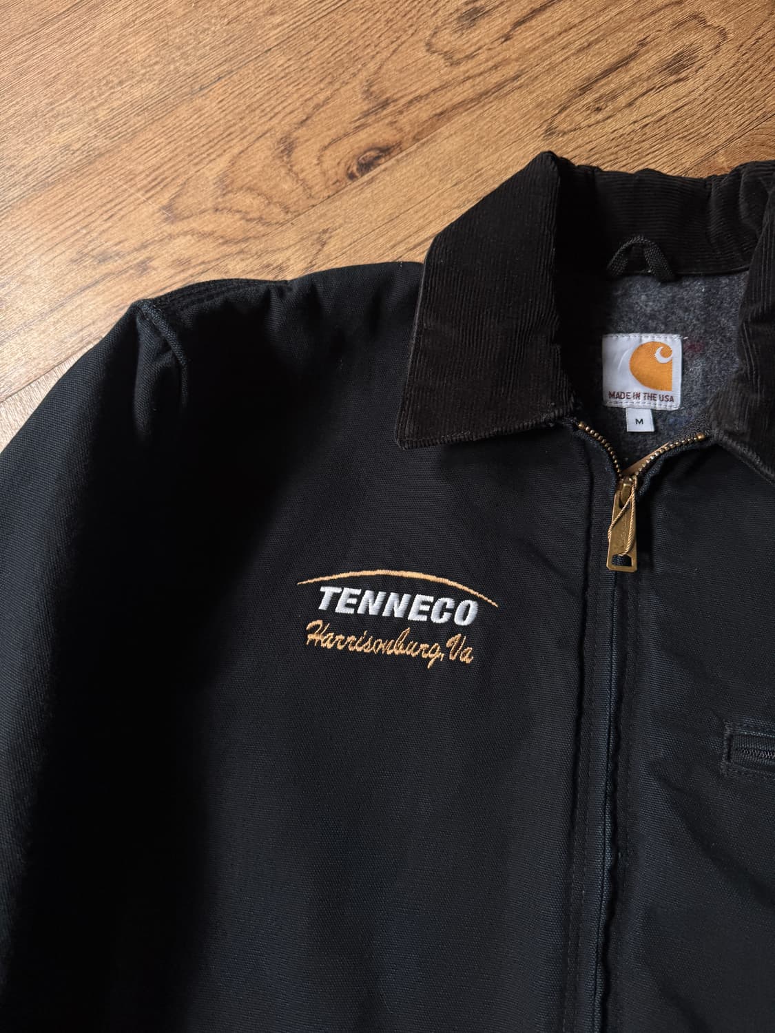 [M]칼하트 Made in USA J01 디트로이트 블랙 워크 자켓 상품이미지3