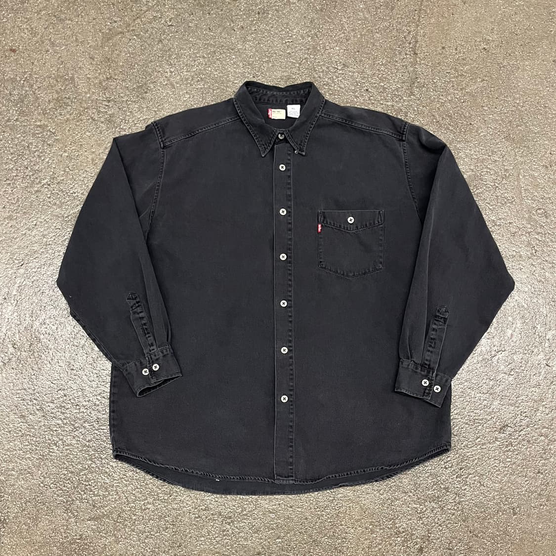 90s 리바이스 블랙 코튼 셔츠 (110) 상품이미지1
