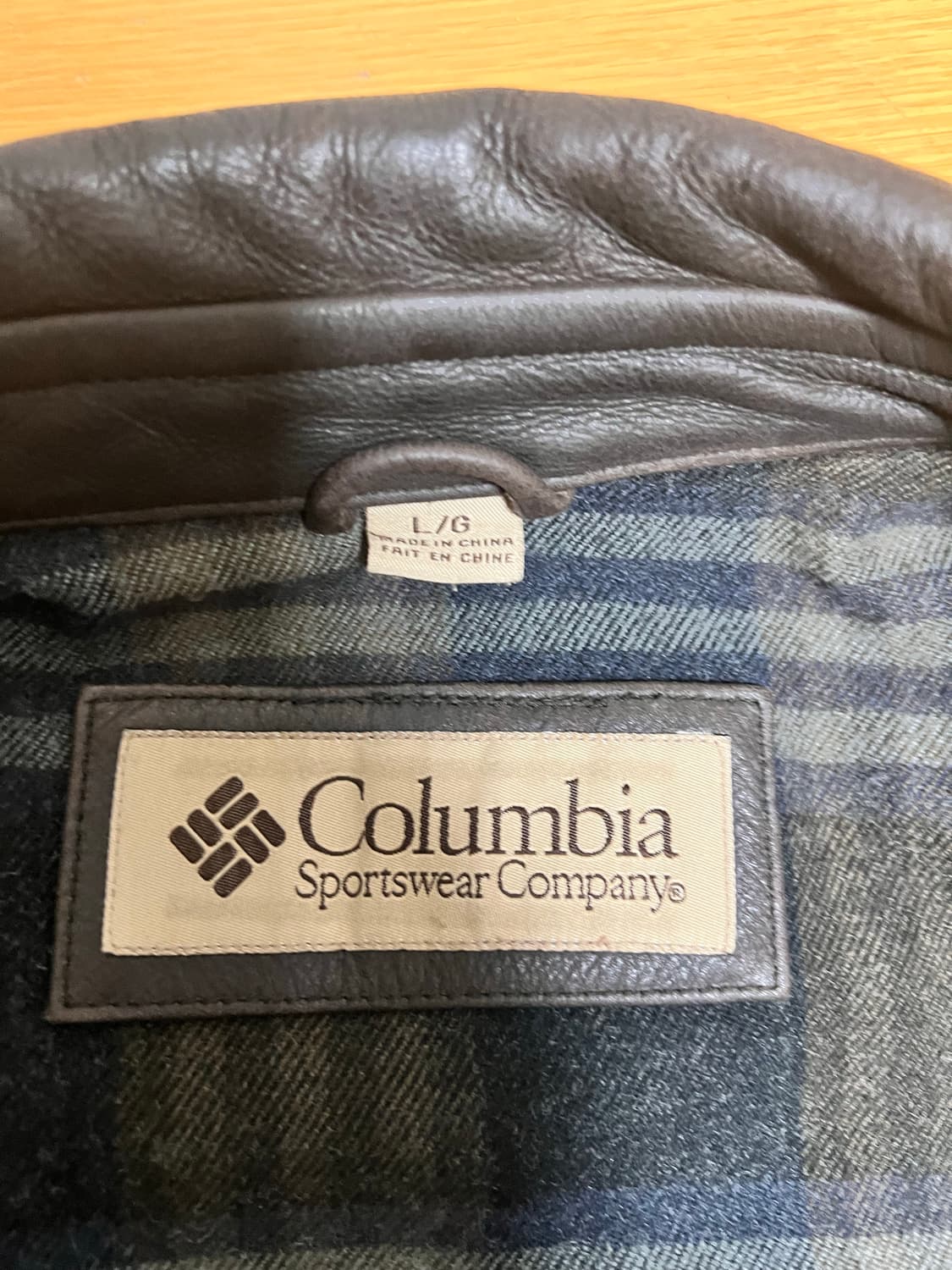 Coulmbia Leather jacket L 상품이미지4