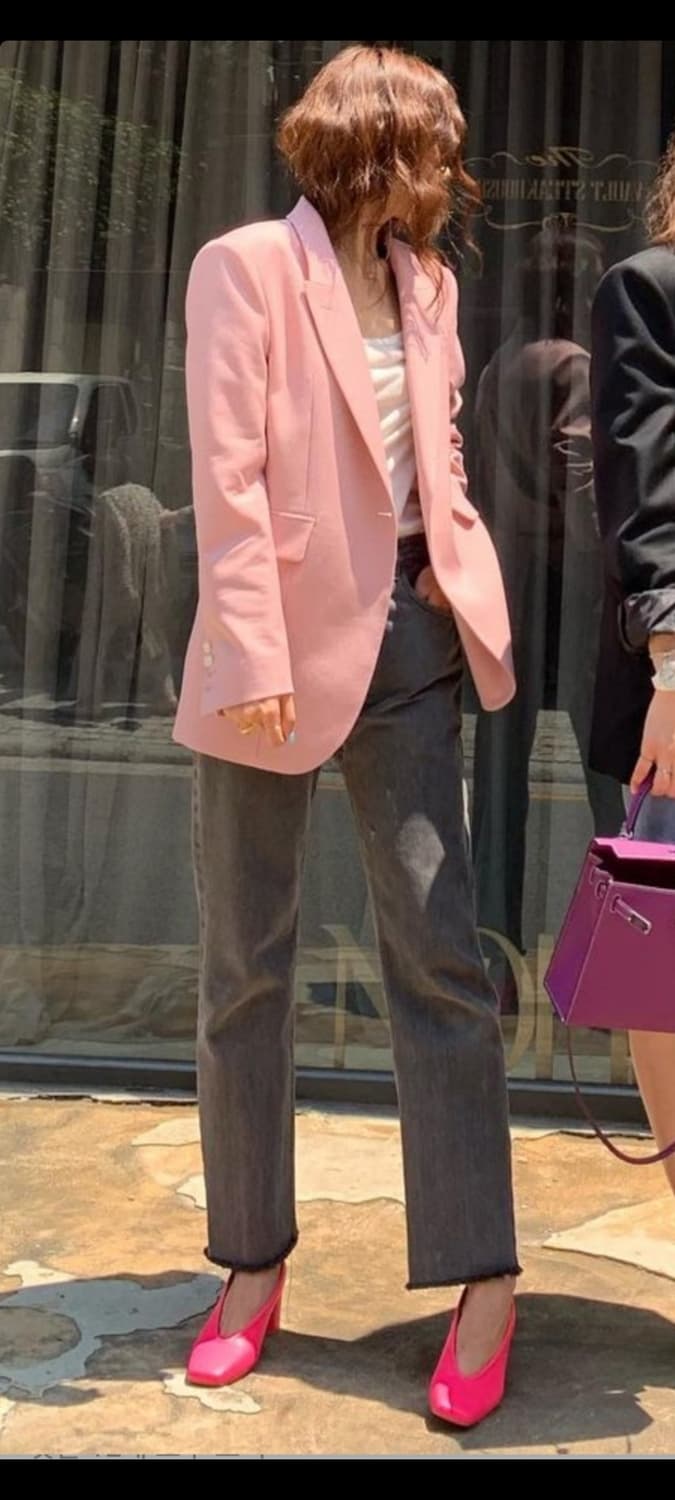 넘버프로젝트 핑크 자켓 상품이미지1