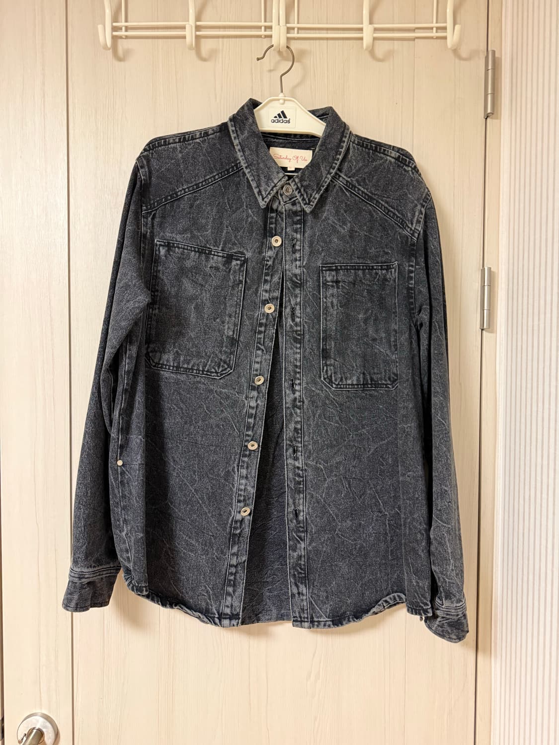 stu offlce 21 fall 크리즈 데님 셔츠 상품이미지3