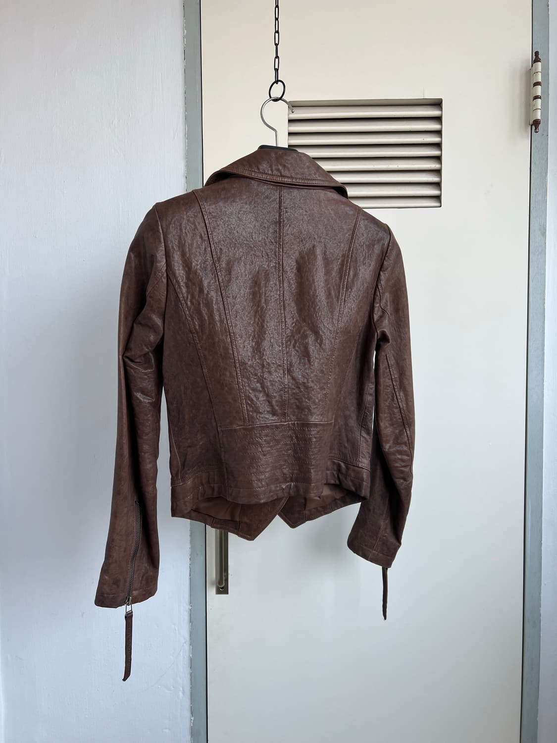 포켓 디테일 리얼 레더 자켓 상품이미지2