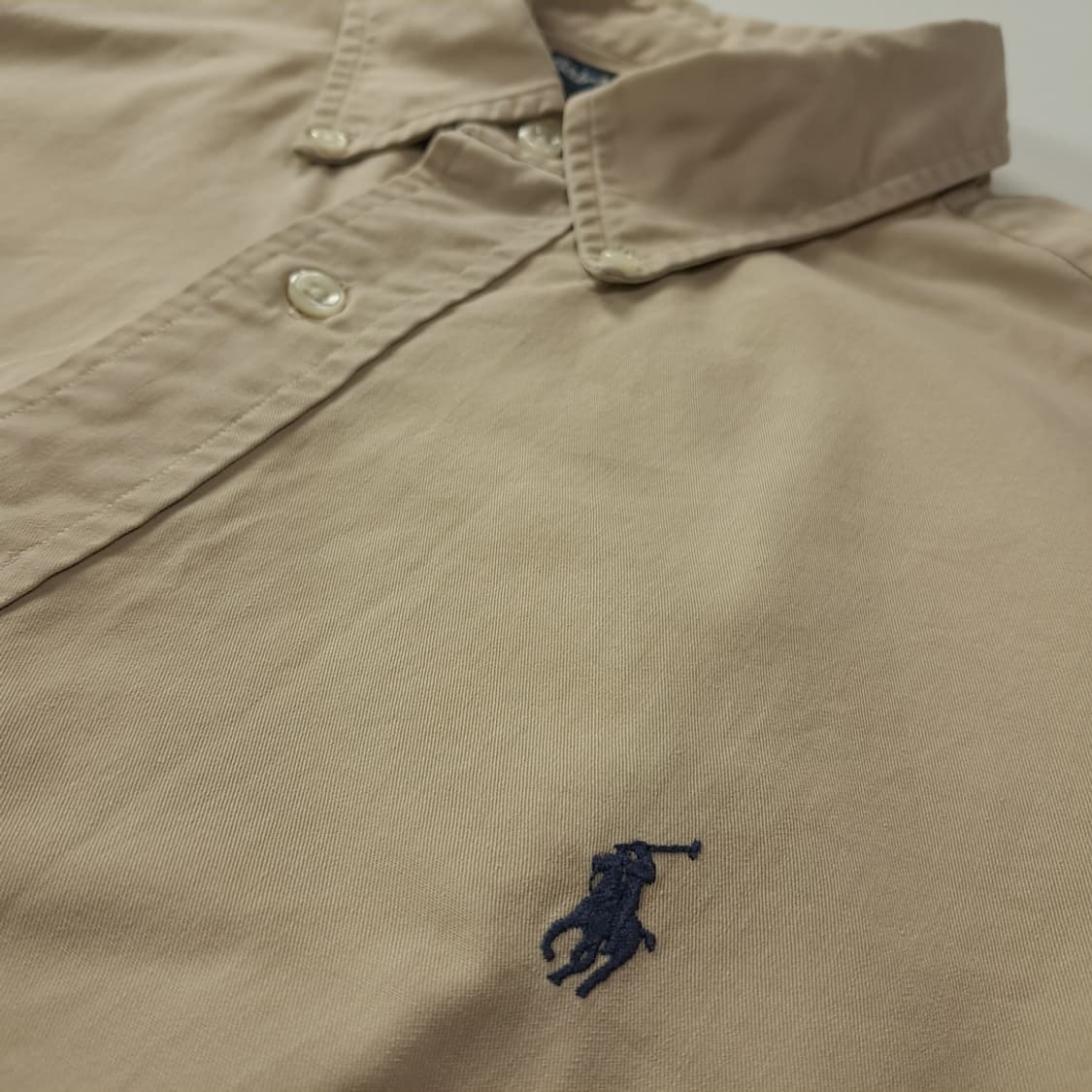 CK721 XL 폴로 90s 블레이크핏 베이지 반팔 셔츠 남방 상품이미지4