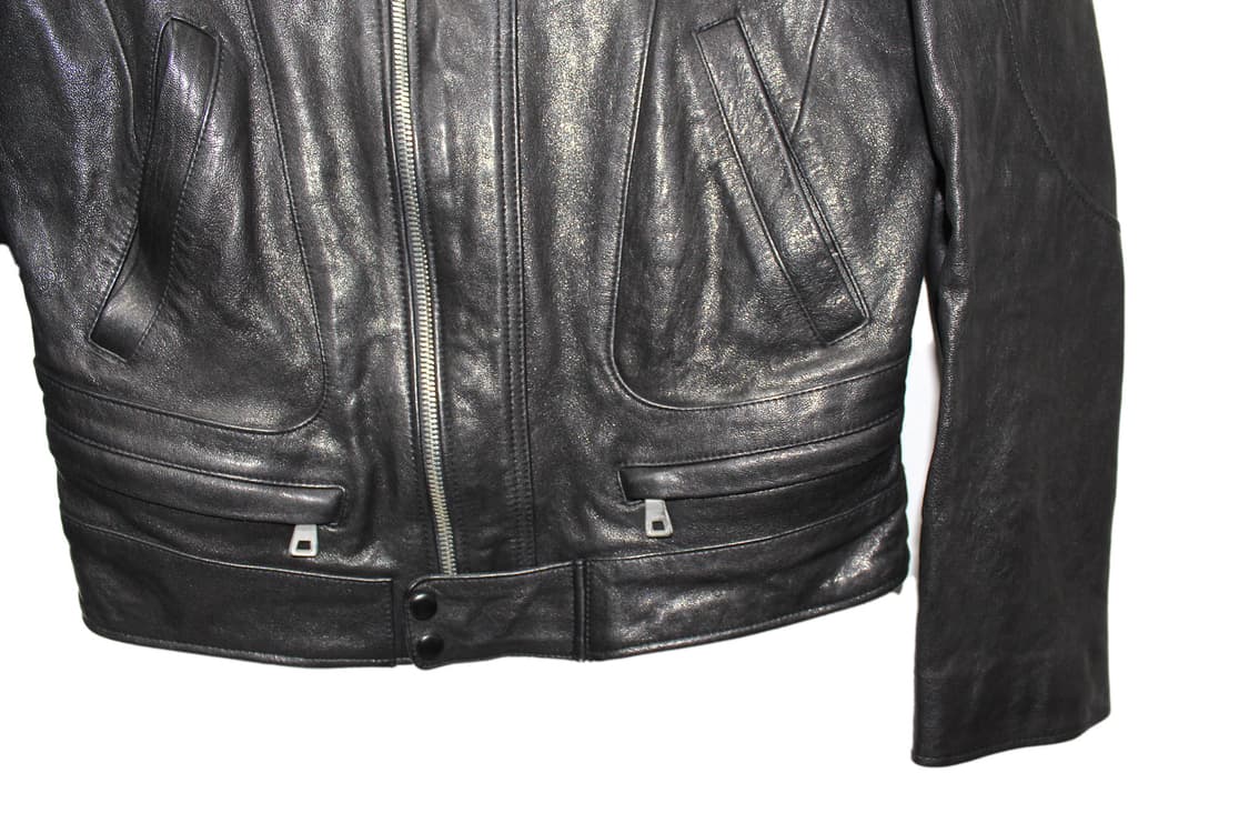 2000s JAPAN 램스킨 싱글 레더 자켓 상품이미지3