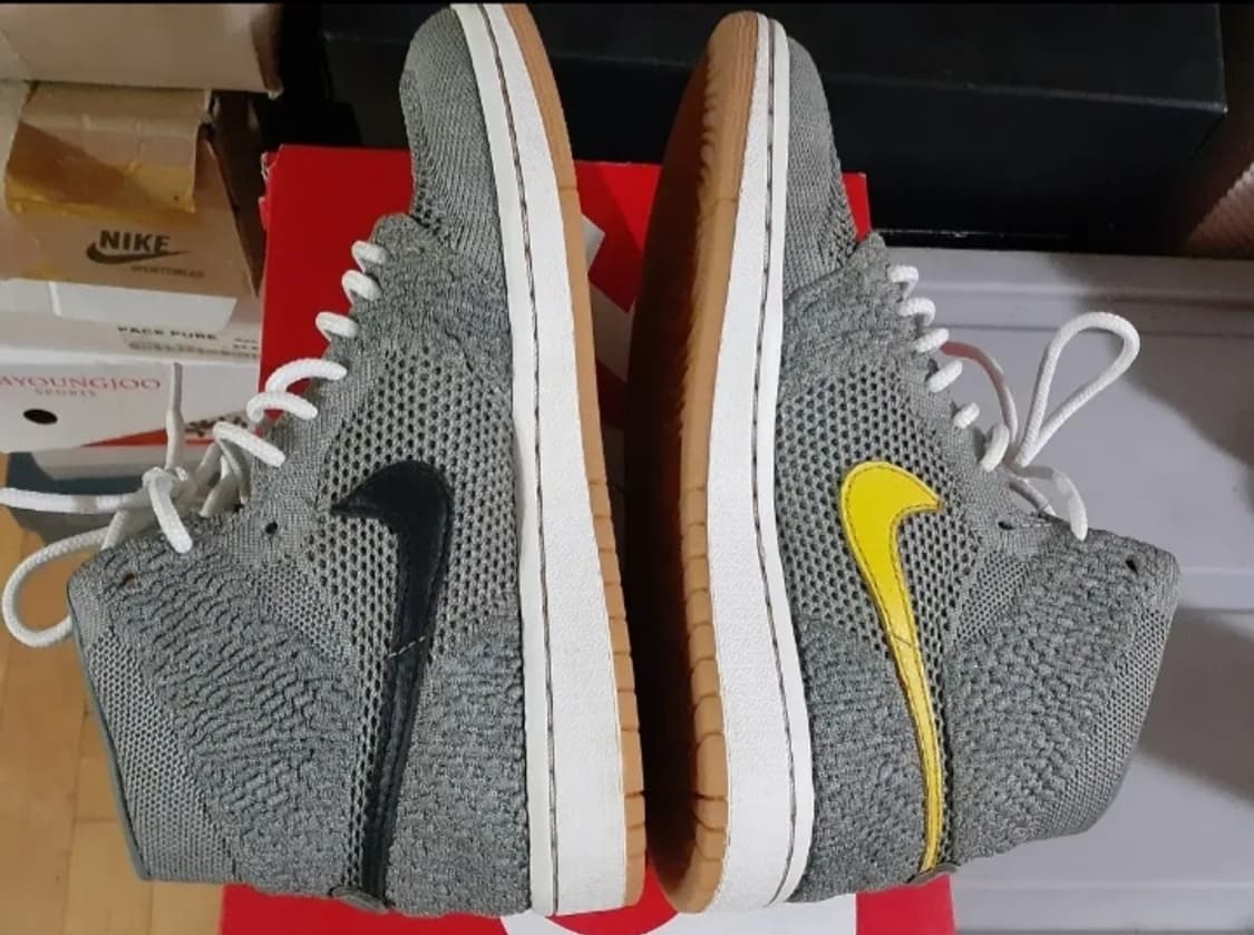 조던1 레트로 하이 플라이니트 클레이 그린 상품이미지3