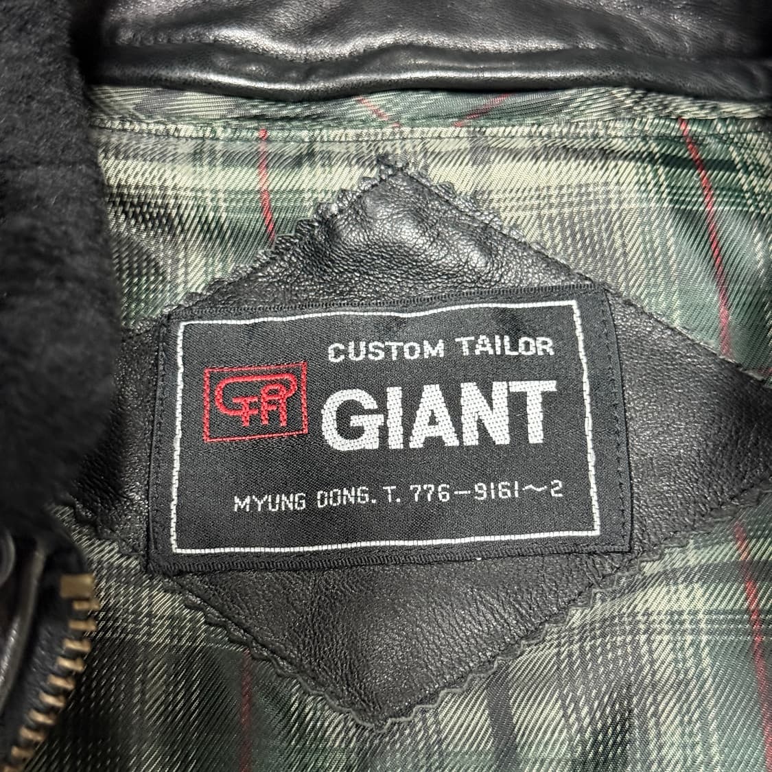 VTG 빈티지 100% 양가죽 빅사이즈 퍼 카라 탈부착 레더 자켓 상품이미지7