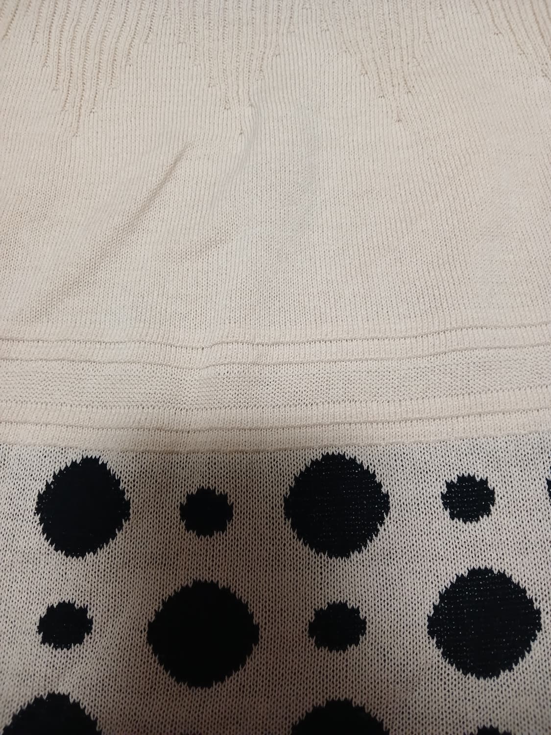 모리걸 땡땡이 레이어드 니트 원피스  상품이미지2