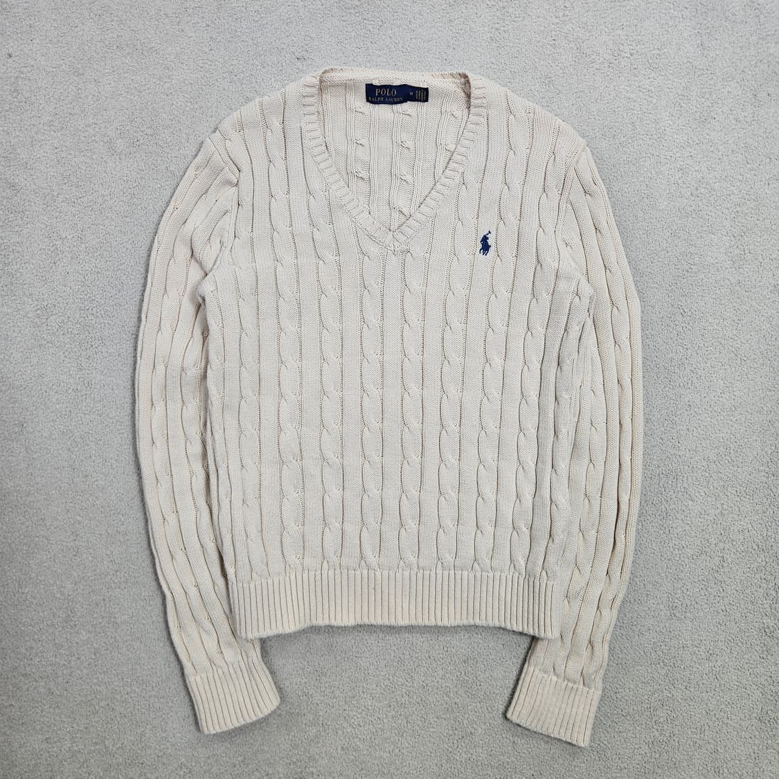 폴로 랄프 로렌 여성 케이블 니트 M 상품이미지1