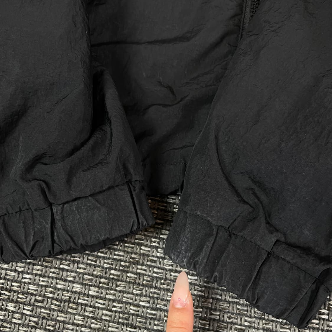 푸마 블랙 삼색컬러 바람막이 자켓 S 상품이미지5