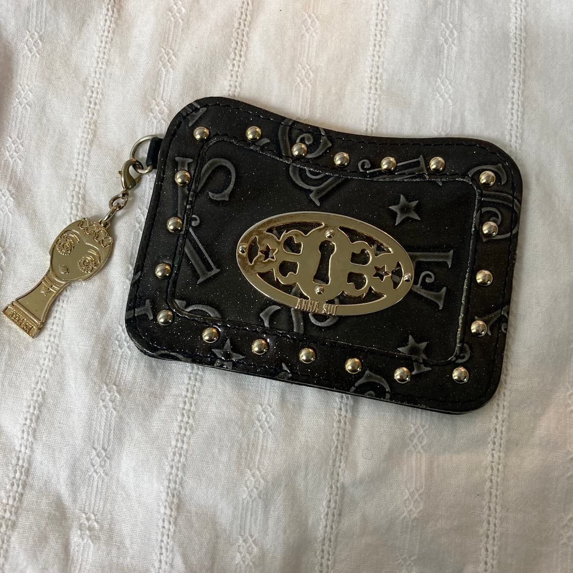 빈티지 엔틱 안나수이 에나멜 블랙 카드지갑 상품이미지1