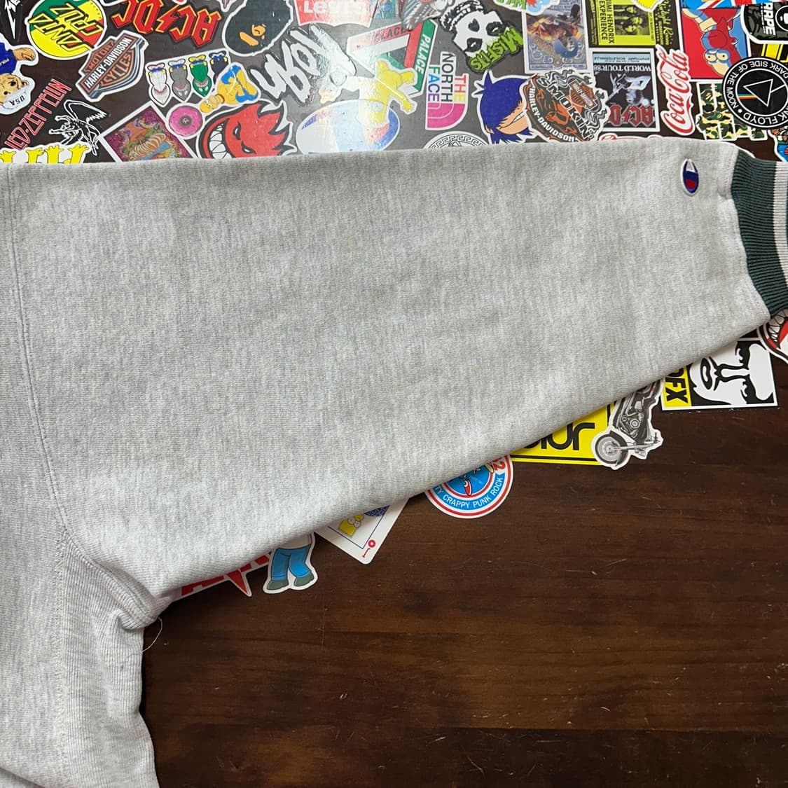 90s USA 챔피온 리버스위브 링거 스웻셔츠 L 상품이미지5