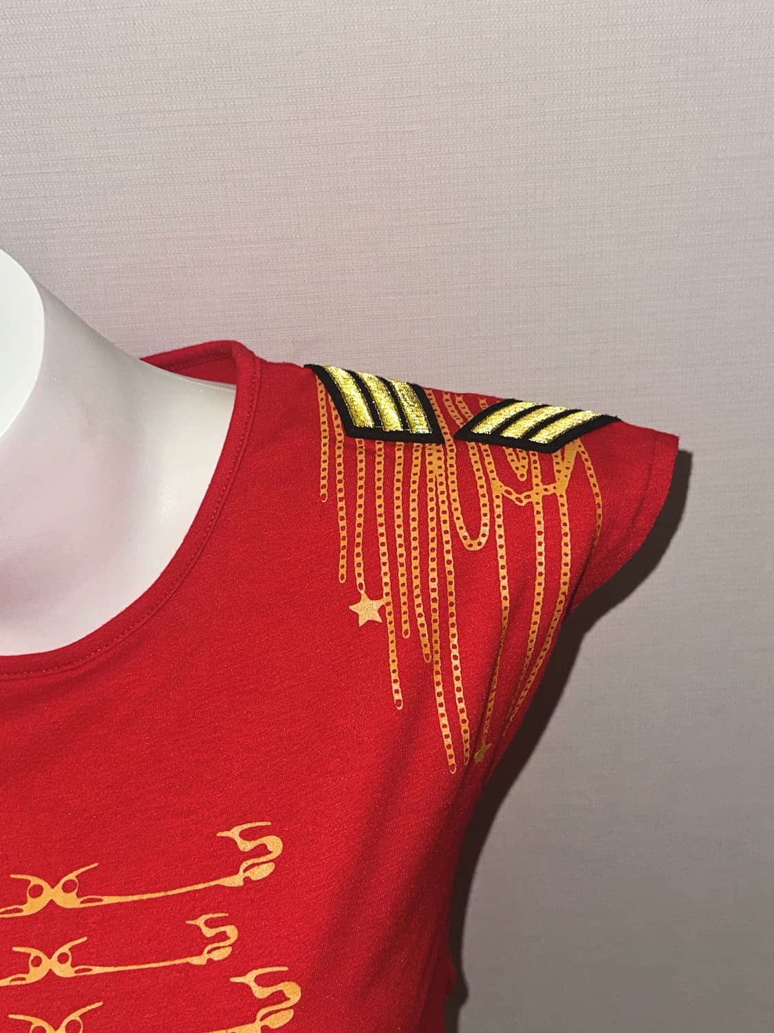 클립 프린팅 펑크 빈티지 캡소매 티 상품이미지5