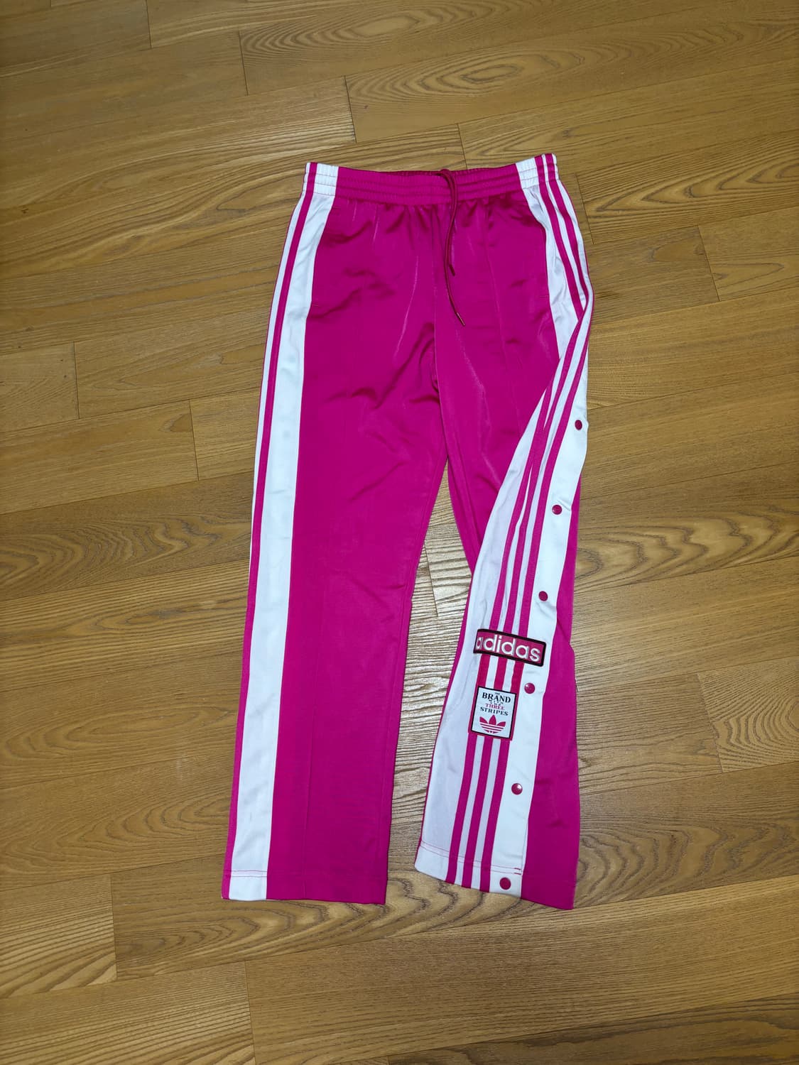아디다스 핑크 삼선 트랙 팬츠 J/L 상품이미지1