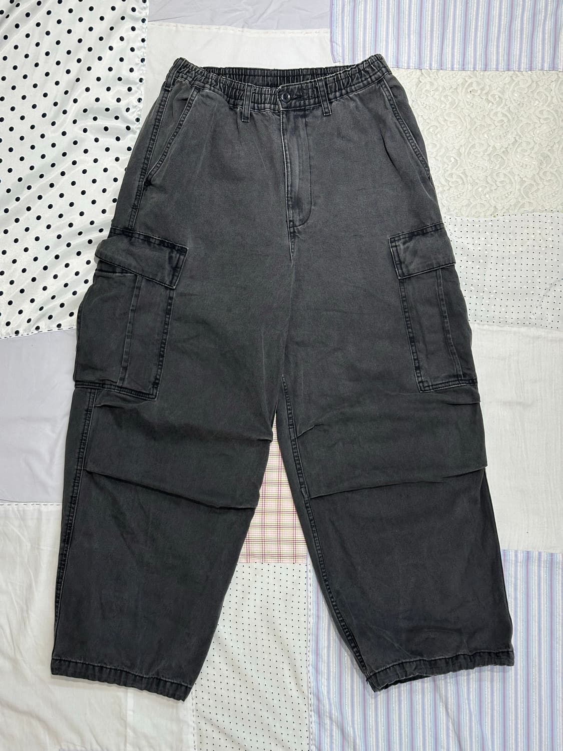 핀턱 와이드 데님 팬츠 상품이미지4