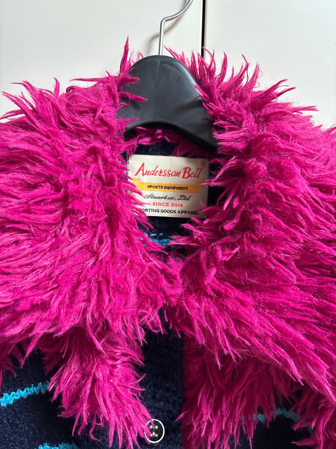 앤더슨벨 스트라이프 니트 퍼 가디건 상품이미지3