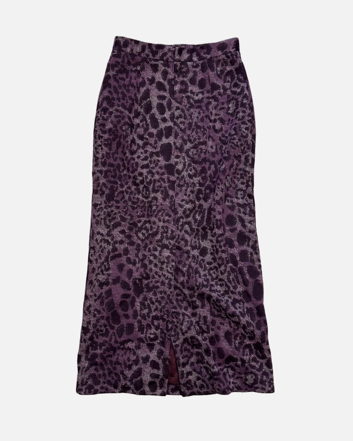 purple leopard wool skirt 상품이미지3