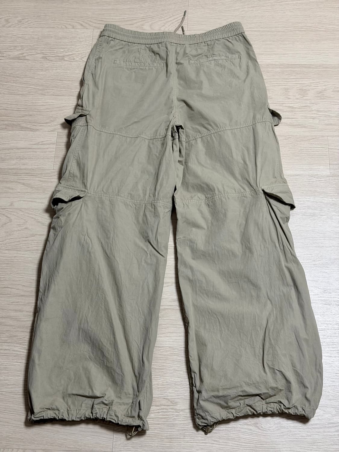 준지 SS26 다잉 코튼 퍼커링 팬츠 베이지 48 신상 상품이미지5