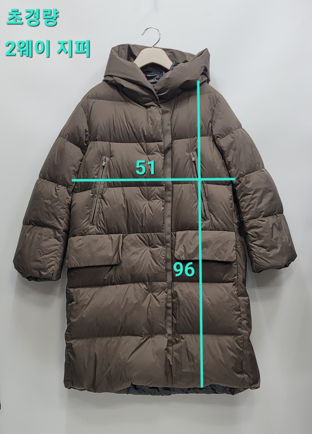 유니클로 질샌드 +J 오브사이즈 다운 파카 / 여 S 브라운
 상품이미지10