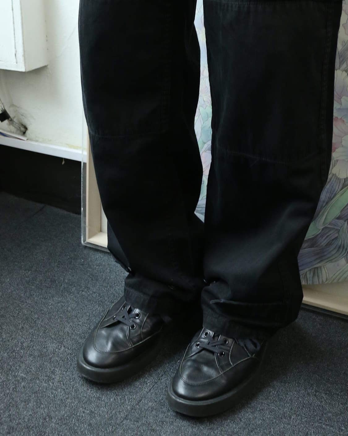 라드 뮤지션 블랙 레더 스니커즈  상품이미지2