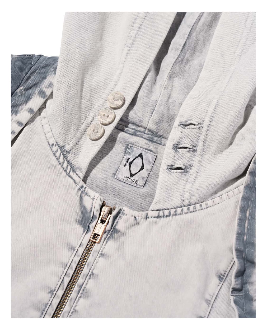 미스치프 MSCHF BLEACHED CUT OFF HOODIE JACKE 상품이미지3
