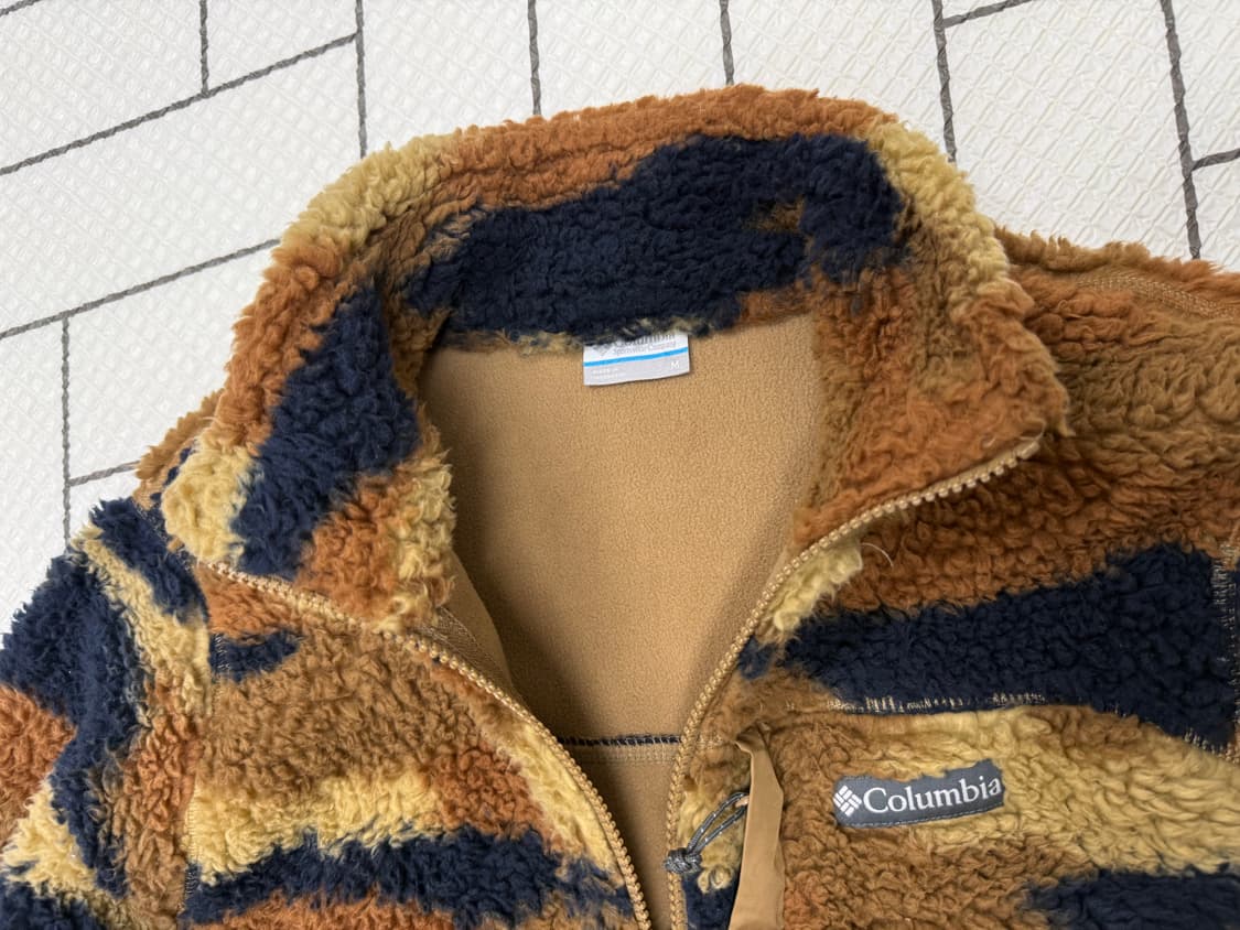 남성 95 M / 콜롬비아 카모 뽀글이 후리스 집업 상품이미지4