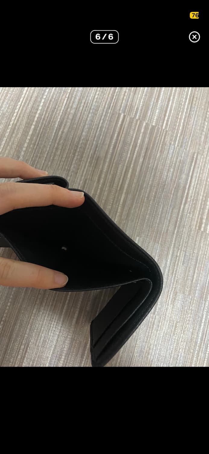 풀박)비비안웨스트우드 사피아노 블랙 카드지갑 반지갑 스몰 플랩 미스치프 상품이미지6