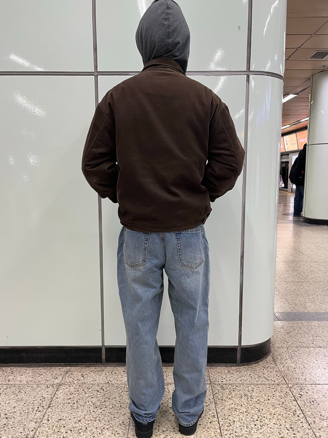 [M] 카키스 코듀로이 스윙자켓 브라운 미디움 상품이미지3