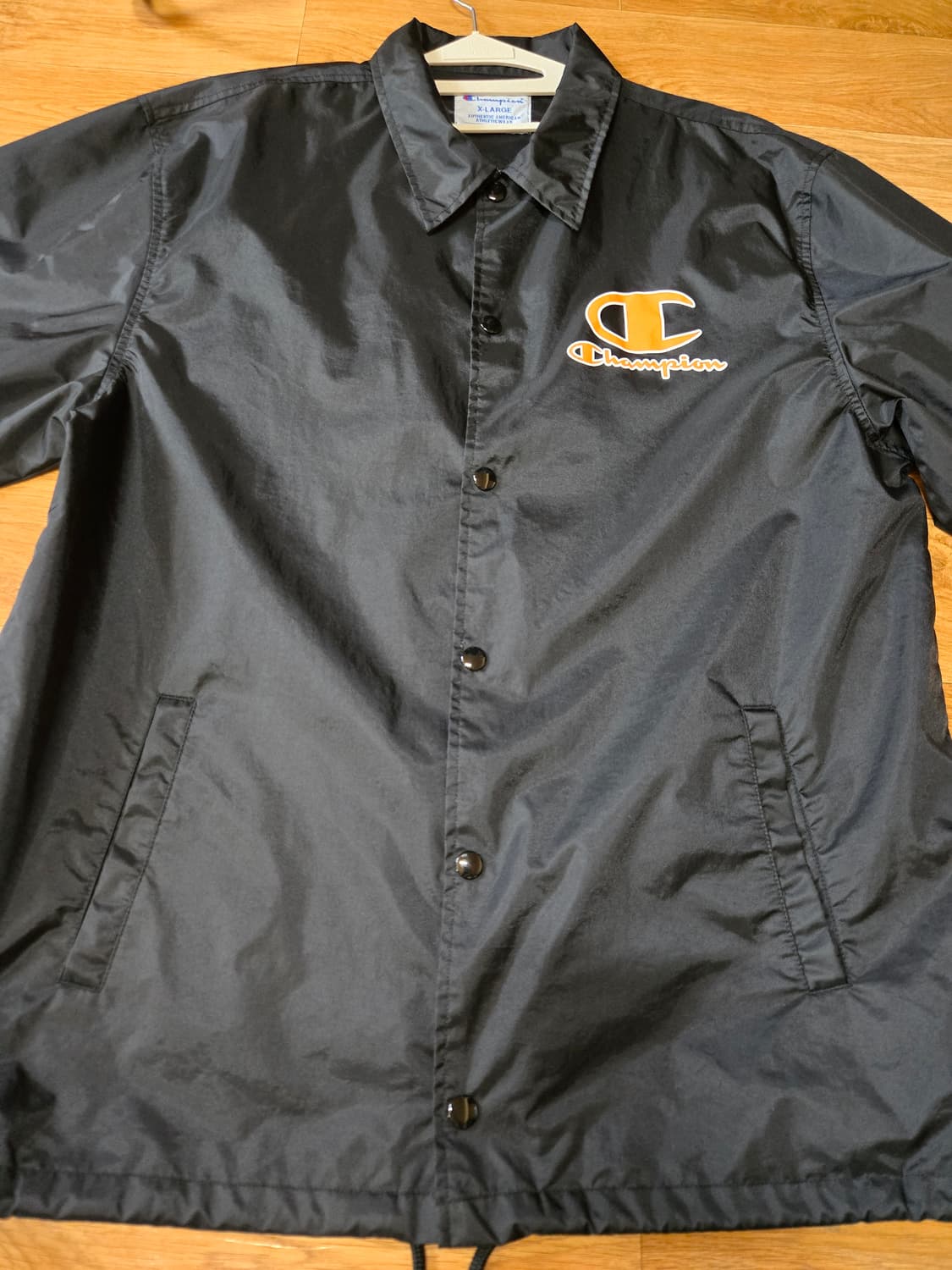 챔피온 정품 블랙 코치 자켓(XL사이즈) 상품이미지3