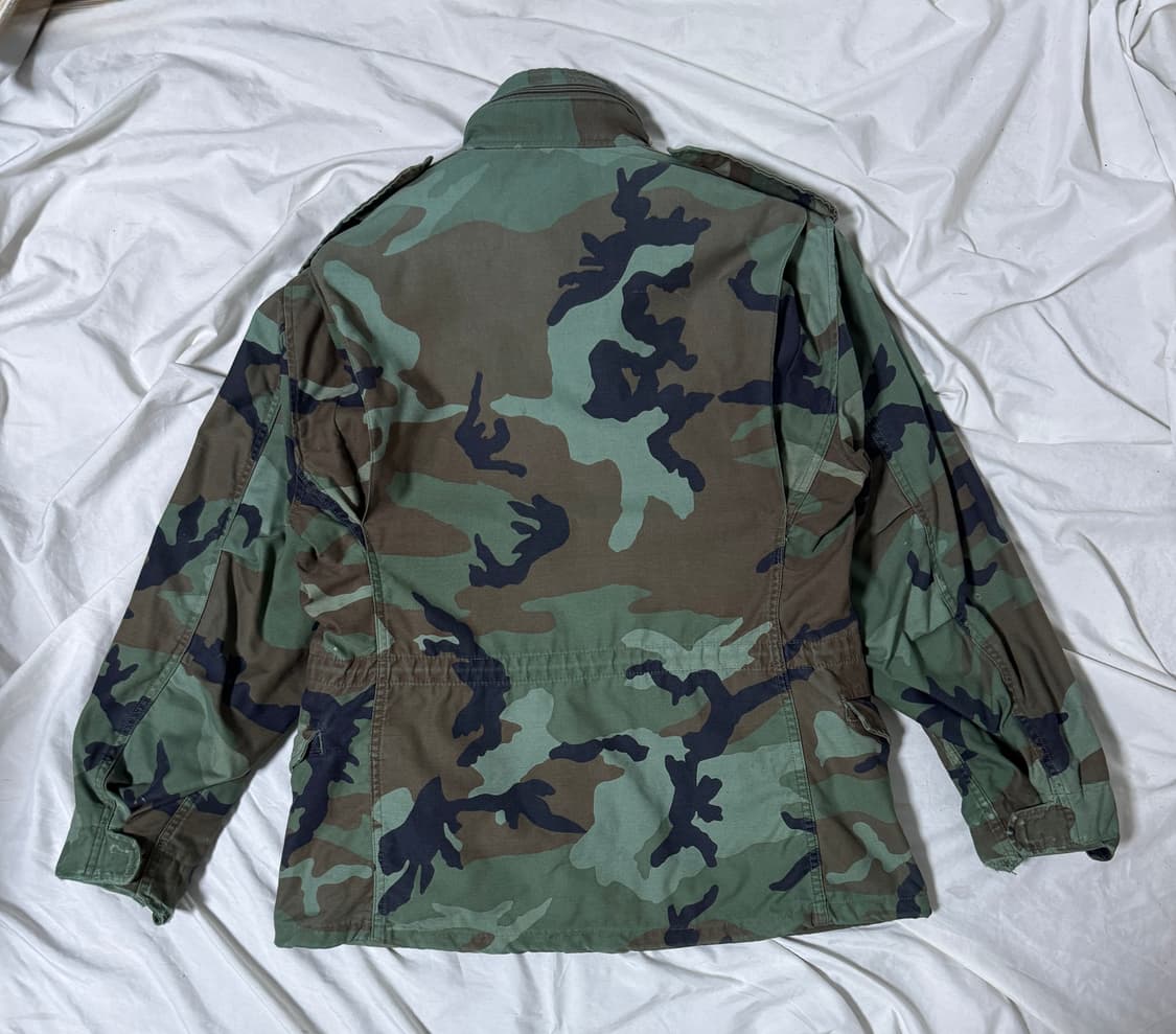 80s 미군 우드랜드 카모 m65 필드 자켓 ideal 지퍼 상품이미지2