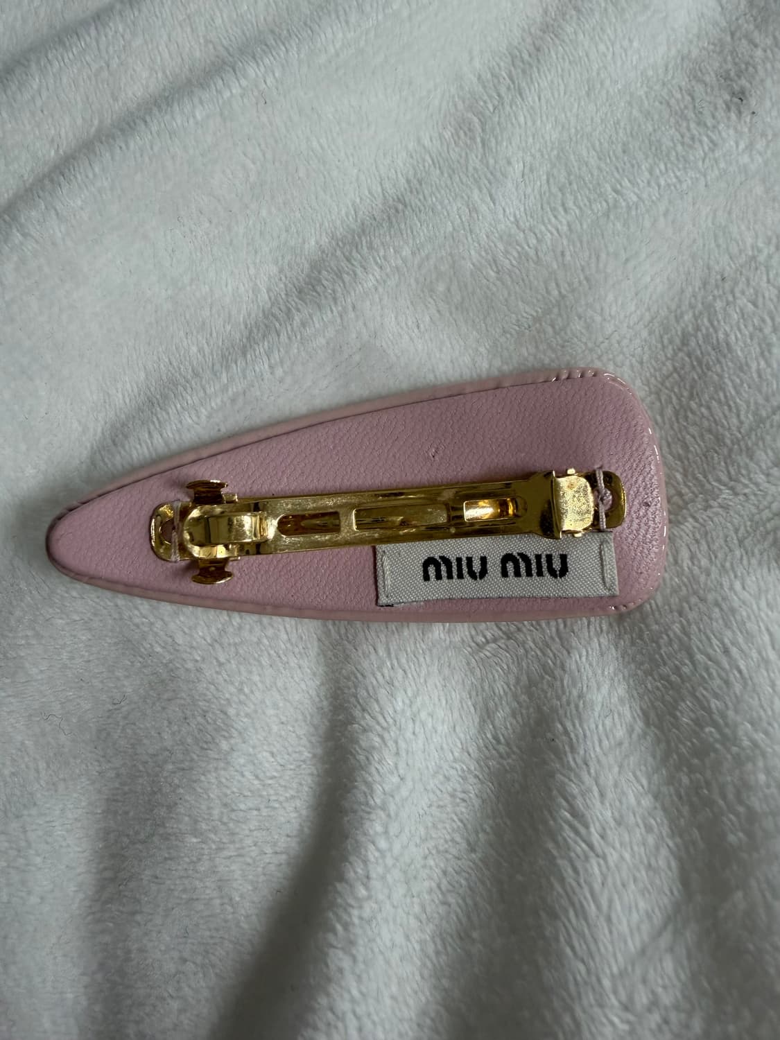 미우미우 헤어핀 핑크 (박스포함) 상품이미지2