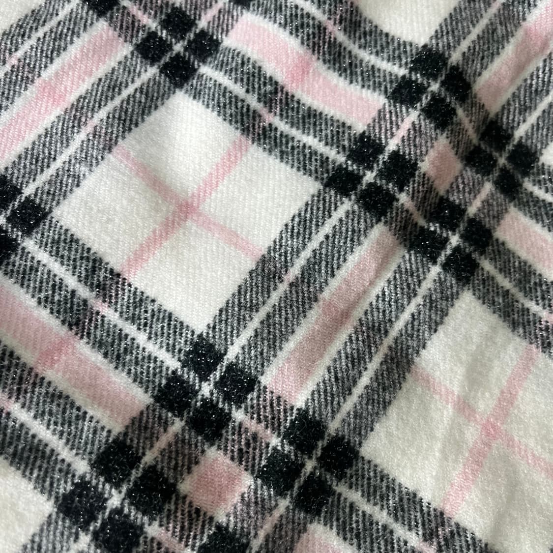 [JPN] 빈티지 블랙핑크 체크 머플러 상품이미지3