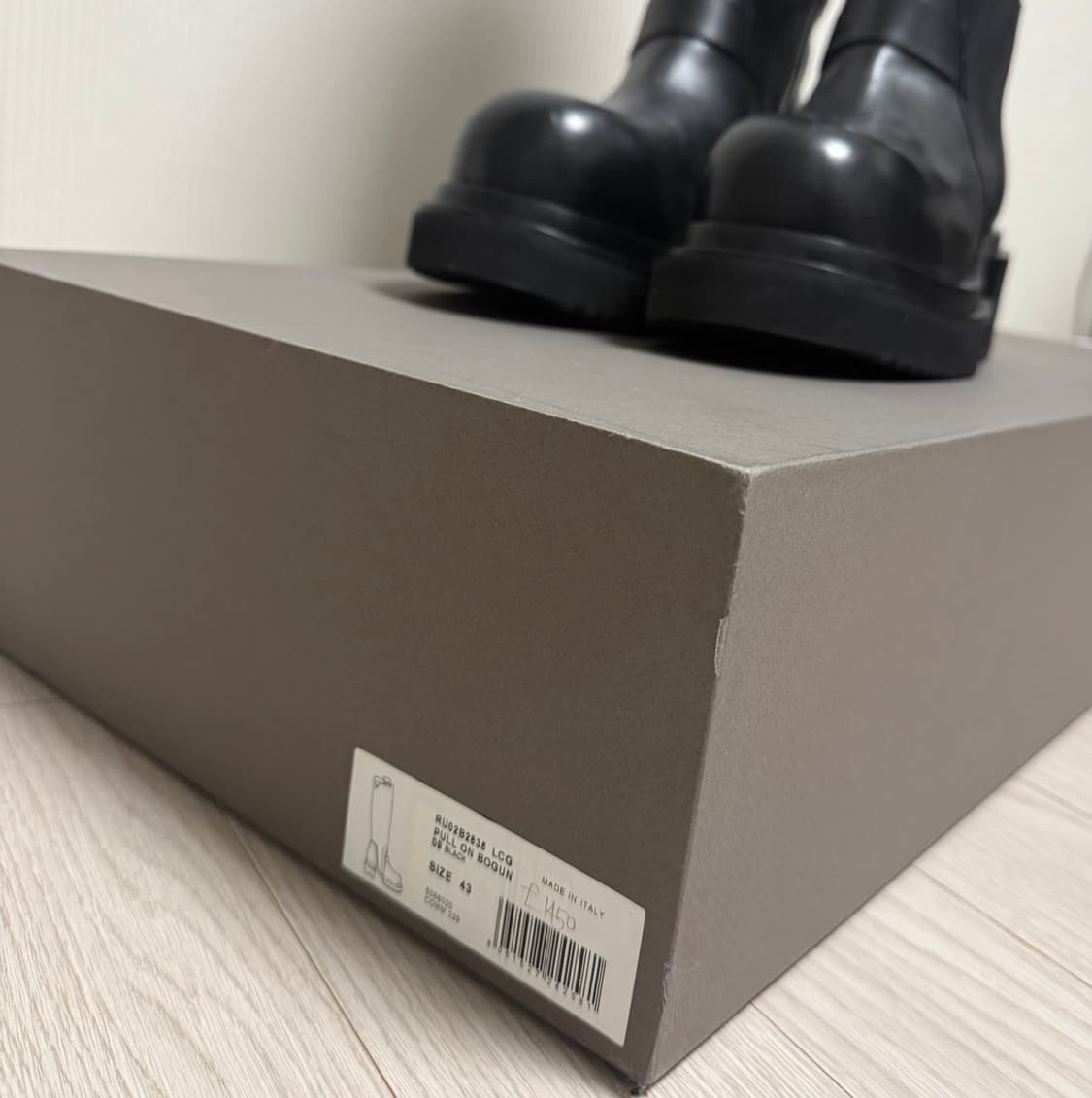 릭오웬스 풀온 보건 부츠 43 상품이미지2