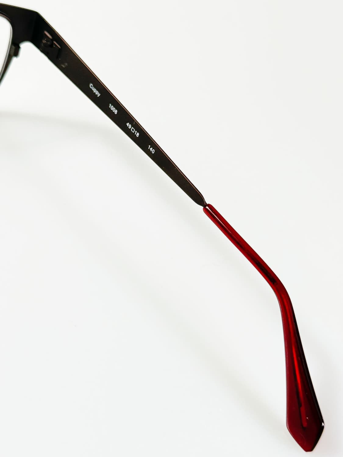 유럽제 LOUIS BELGIUM 레드 메탈 스퀘어 빈티지 안경 상품이미지6