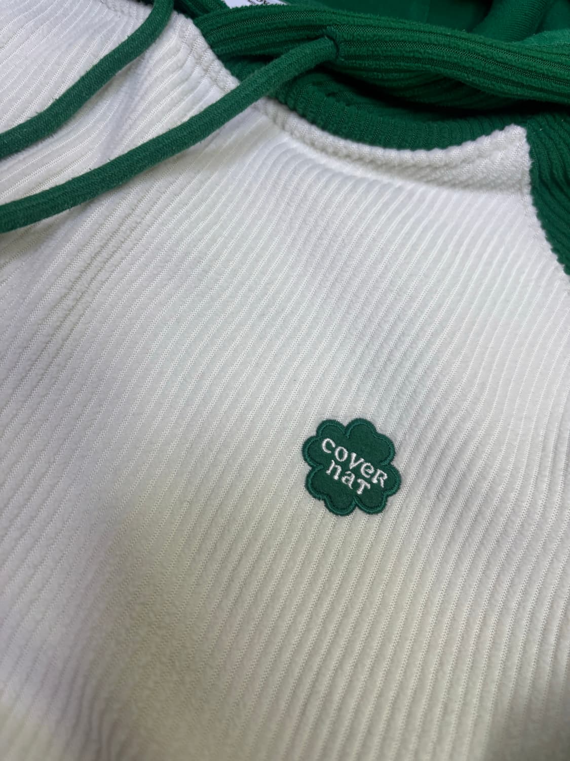 커버낫 컬러블록 크롭 후드 상품이미지4