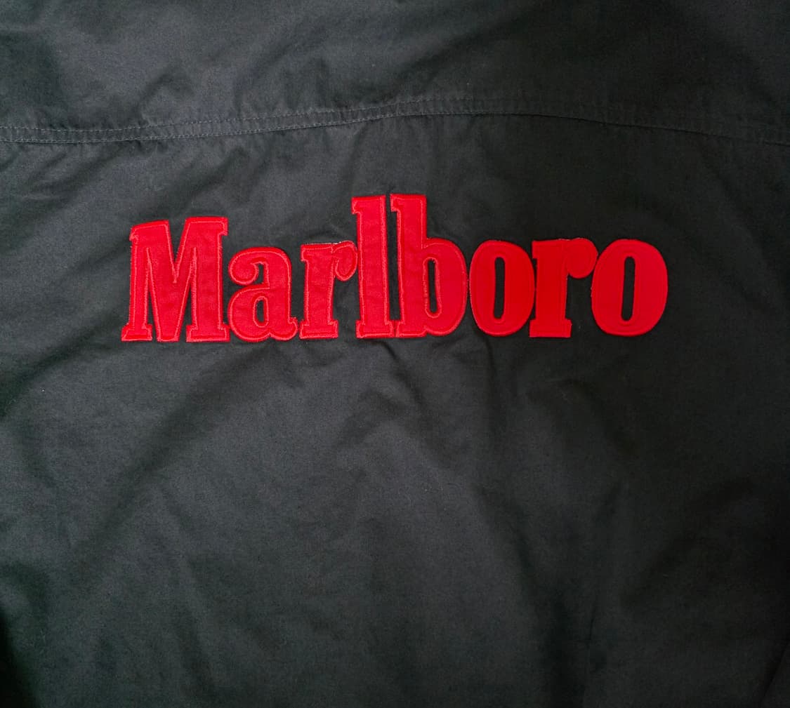 [XL] 90s 빈티지 말보로 리버시블 봄버 자켓 블랙/레드 굿컨디션 상품이미지2