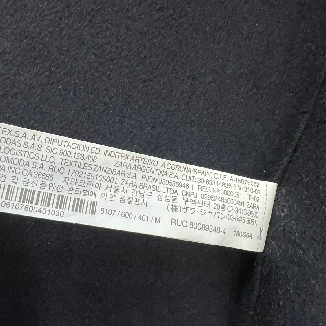 M) ZARA 자라 코트 상품이미지6