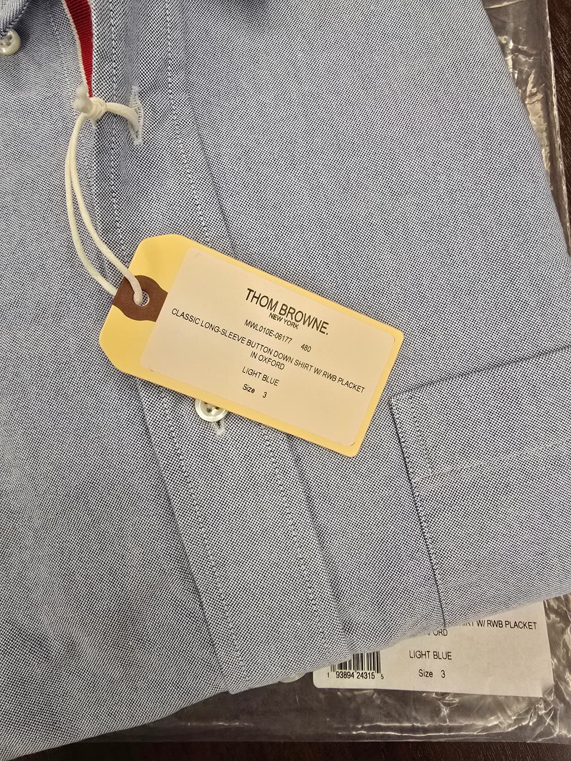 톰브라운 옥스포드 삼선 셔츠 블루 3 새제품 상품이미지3