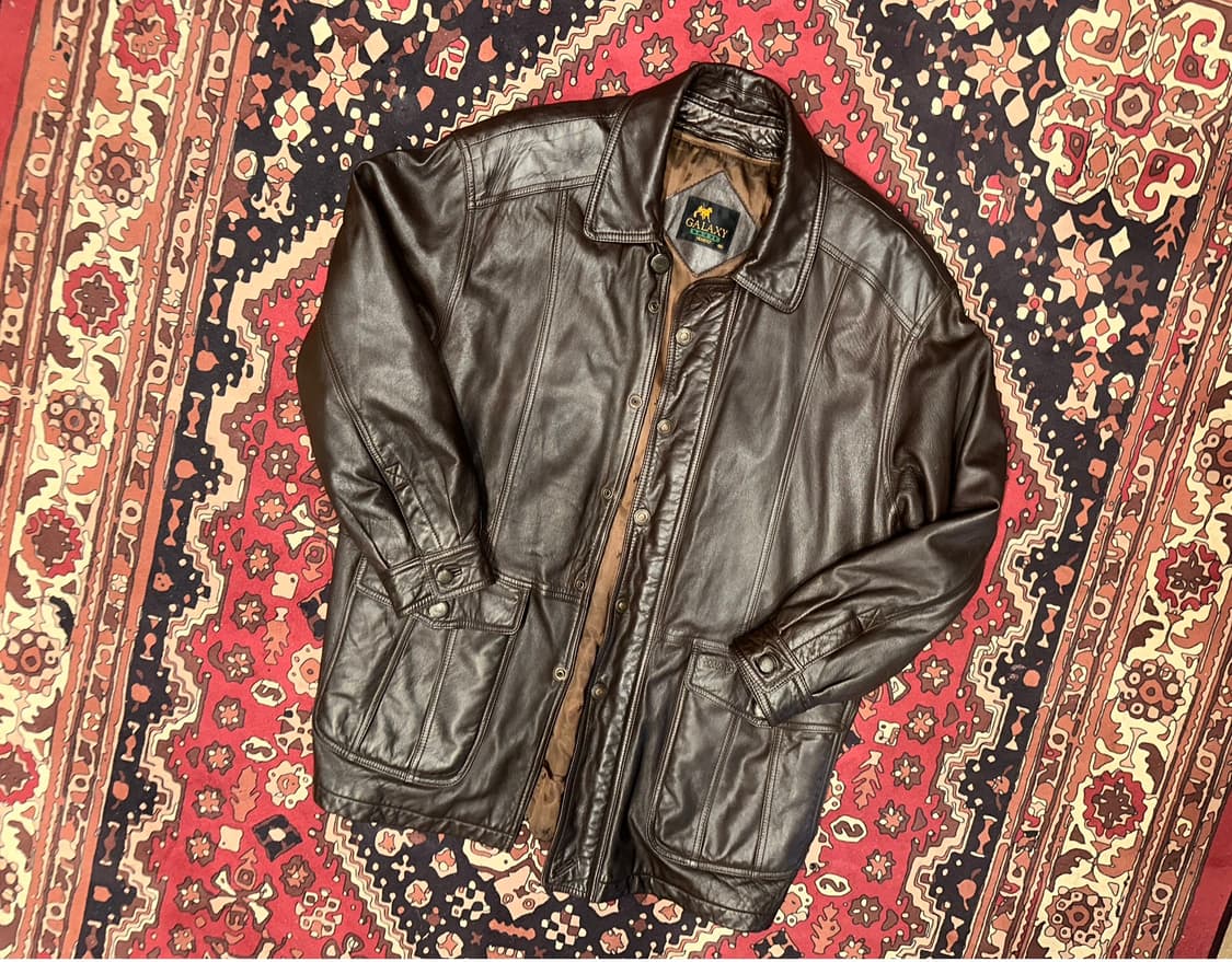 ( XL-2XL ) 가죽코트 가죽카코트 가죽하프 양가죽자켓 워크웨어  상품이미지1