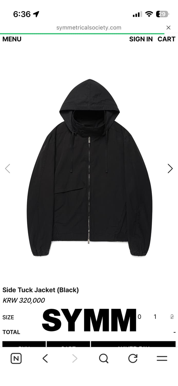 [2] symm side tuck jacket 심 사이드 턱 자켓 블랙 상품이미지1