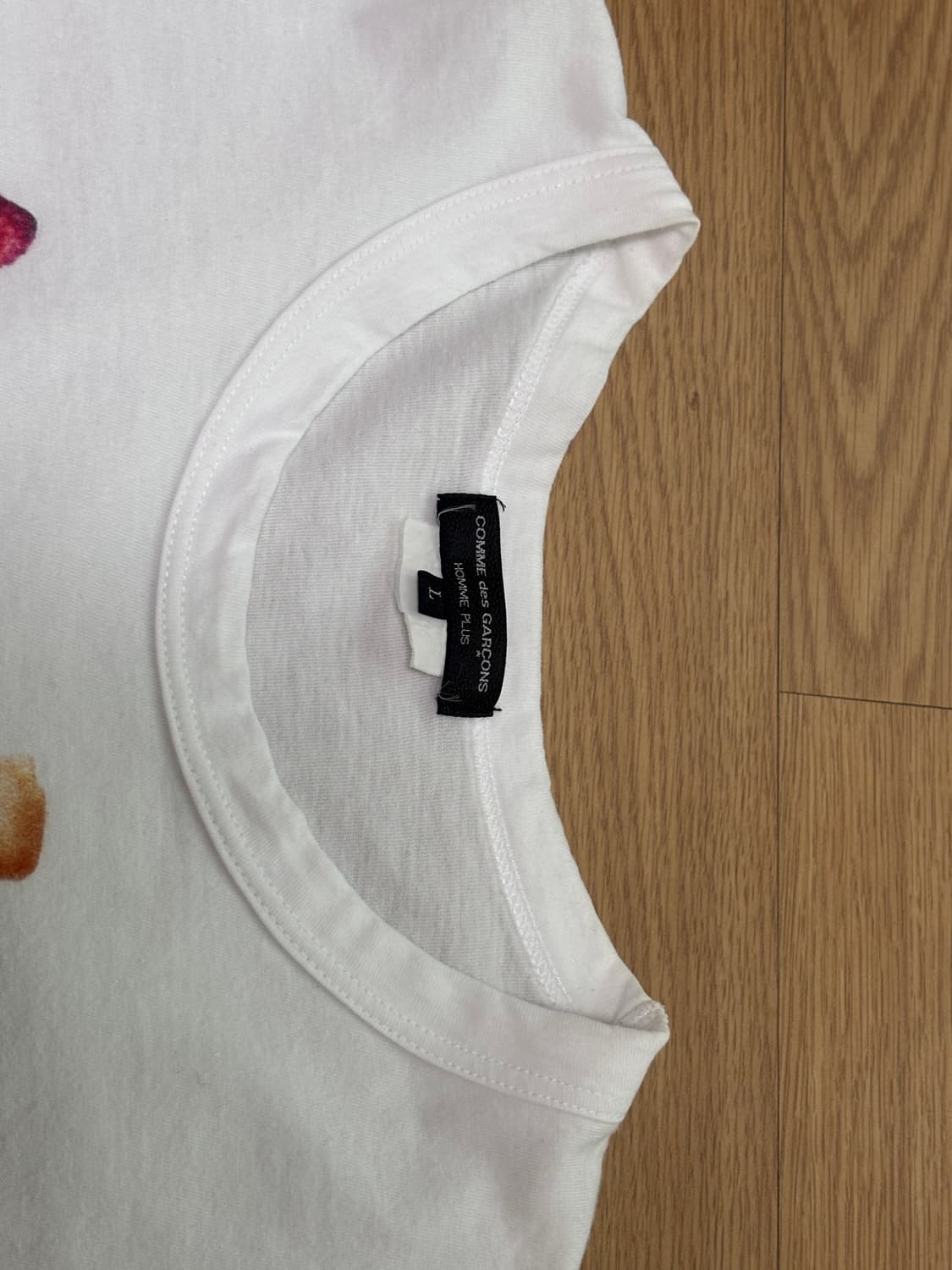 꼼데가르송 옴므 플러스 프린팅 티셔츠 L 상품이미지4