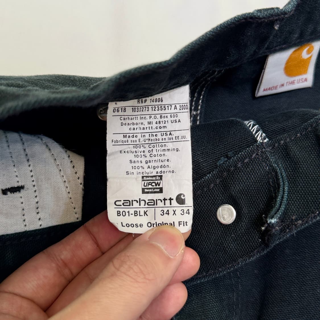 Carhartt B01-BLK Shorts 상품이미지5
