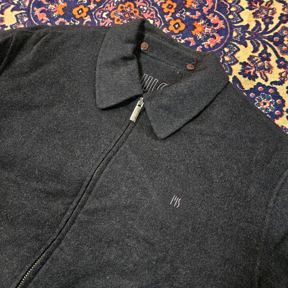 마에스트로 울(Wool) 카라넥 집업 봄버자켓 95size 상품이미지3