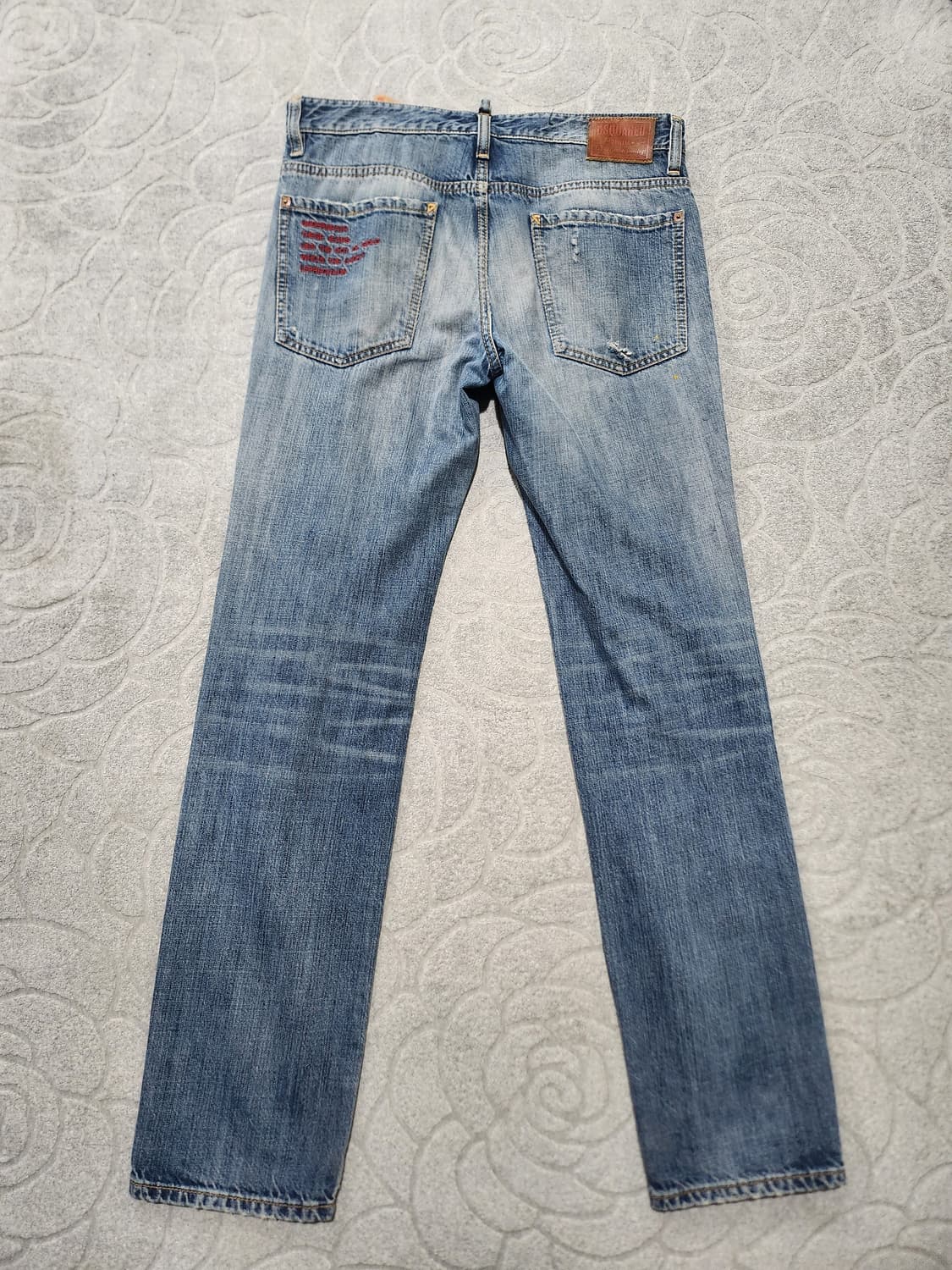 디스퀘어드2 데미지 워싱 슬림핏 청바지  상품이미지4